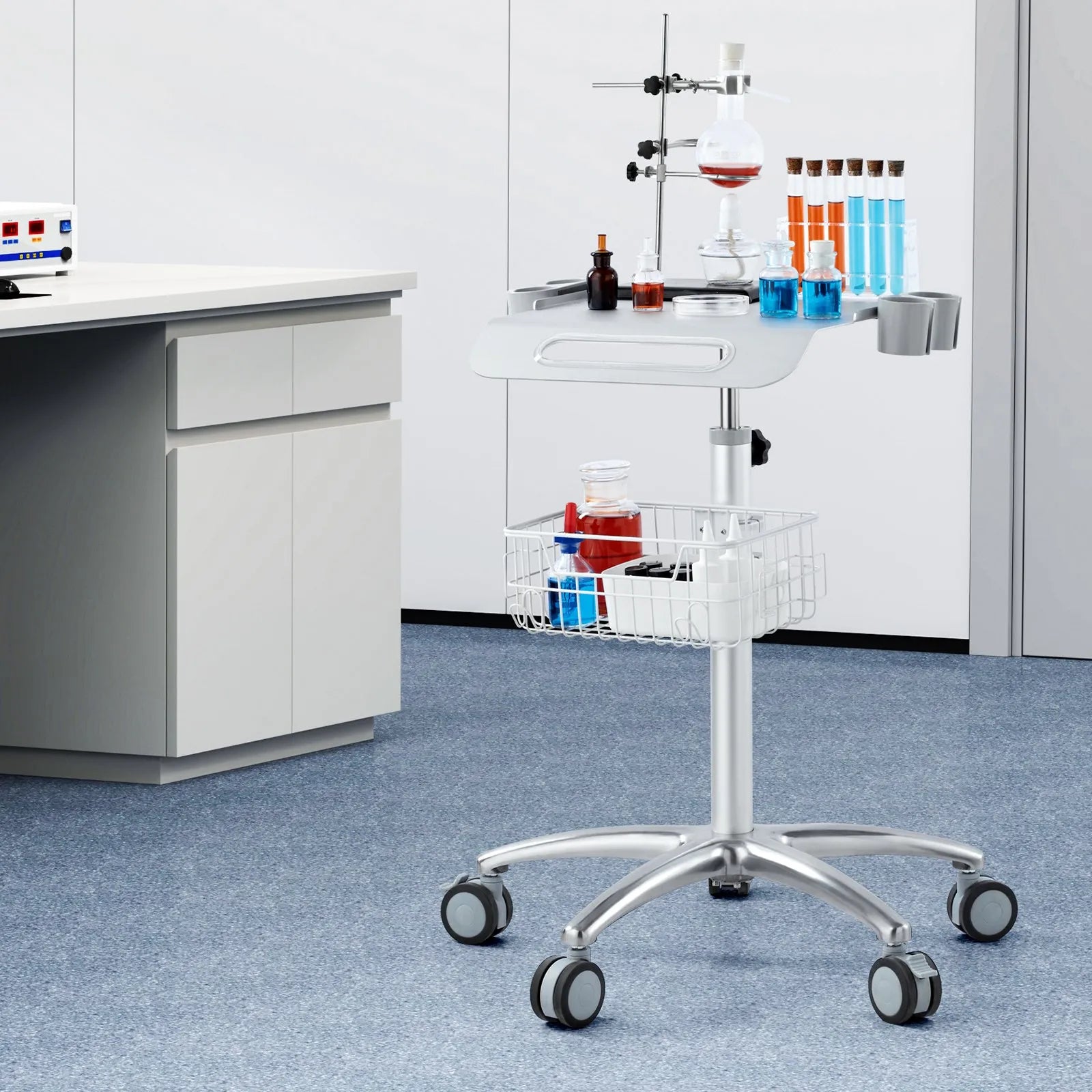 VEVOR Medical Cart, Salon Cart with Wheels, Mobile Trolley Cart 26.77