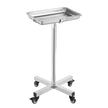 VEVOR Mobile Mayo Stand Stainless Steel Mayo Tray 25.2-39.8