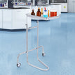 VEVOR Stainless Steel Lab Cart with Single Tray & 2 Silent Wheels for Lab Clinic
