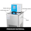 VEVOR Laboratory Chiller Circulator 6L Chiller Lab -5? Low Temperature Cooling Liquid Circulator Pump Chiller Lab Recirculating Chiller Water Bath Recirculating Water Cooling Chiller for Laboratory