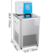 VEVOR Laboratory Chiller Circulator 6L Chiller Lab -5? Low Temperature Cooling Liquid Circulator Pump Chiller Lab Recirculating Chiller Water Bath Recirculating Water Cooling Chiller for Laboratory