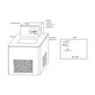 VEVOR Laboratory Chiller Circulator 6L Chiller Lab -5? Low Temperature Cooling Liquid Circulator Pump Chiller Lab Recirculating Chiller Water Bath Recirculating Water Cooling Chiller for Laboratory