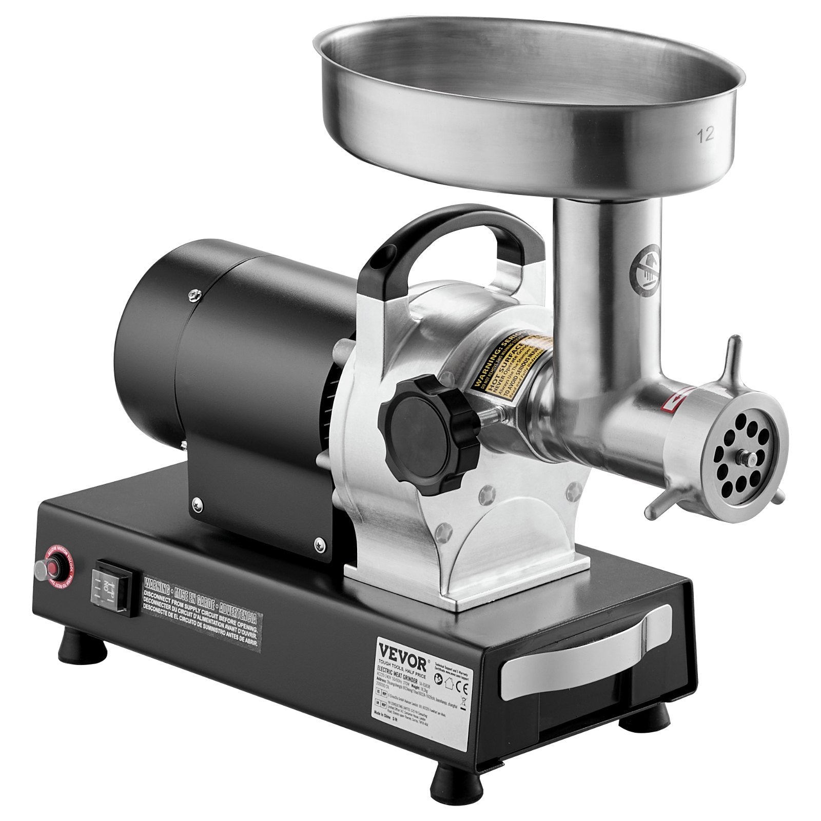 VEVOR Commercial Electric Meat Grinder 9 Lbs/Min Sausage Stuffer Maker Kitchen