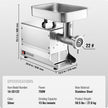 VEVOR Commercial Electric Meat Grinder 13 Lbs/Min Sausage Stuffer Maker Kitchen