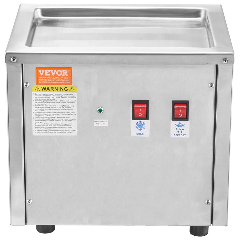 VEVOR Fried Ice Cream Roll Machine, 11