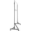 VEVOR Z Rack, Industrial Grade Z Base Garment Rack, Height Adjustable Rolling Z Garment Rack, Sturdy Steel Z Base Clothing Rack w/ Lockable Casters, for Home Clothing Store w/ Add-on Hang Rail Black