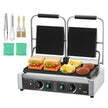 VEVOR Commercial Panini Press Grill Electric Sandwich Maker Griddle Plate 19