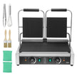 VEVOR Commercial Panini Press Grill Electric Sandwich Maker Griddle Plate 19
