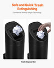 VEVOR Cigarette Butt Receptacle Stainless Steel Wall Mounted Disposal Black