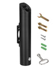 VEVOR Cigarette Butt Receptacle Stainless Steel Wall Mounted Disposal Black