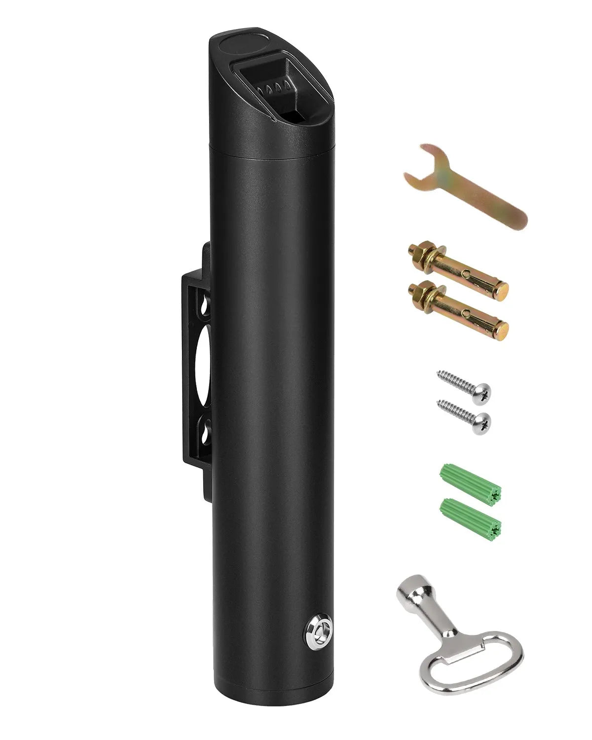VEVOR Cigarette Butt Receptacle Stainless Steel Wall Mounted Disposal Black