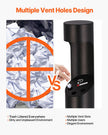VEVOR Cigarette Butt Receptacle Freestand Outdoor Cylinder Butt Disposal Black