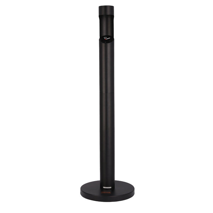 VEVOR Cigarette Butt Receptacle Freestand Outdoor Cylinder Butt Disposal Black