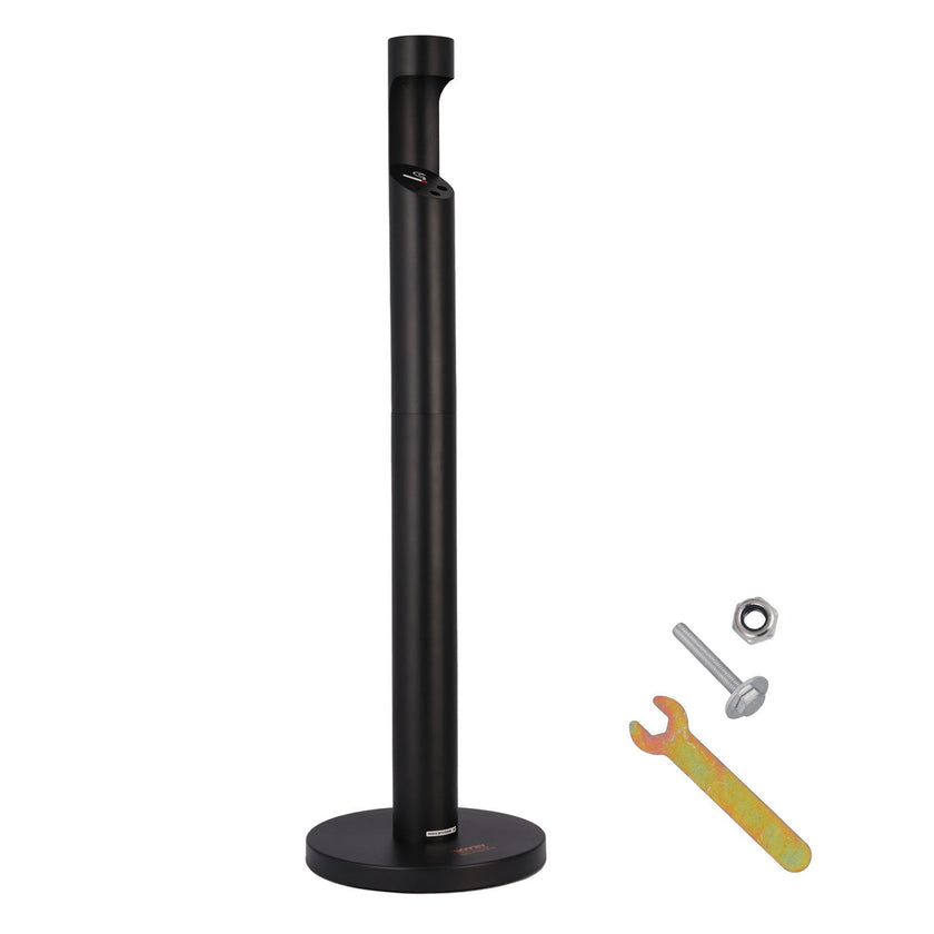 VEVOR Cigarette Butt Receptacle Freestand Outdoor Cylinder Butt Disposal Black
