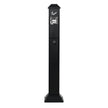 VEVOR Cigarette Butt Receptacle with 4 Disposal Openings Butt Disposal Black