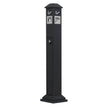 VEVOR Cigarette Butt Receptacle with 4 Disposal Openings Butt Disposal Black