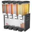 VEVOR Commercial Beverage Dispenser 10L x 4 Tanks Cold Juice Ice Drink Dispenser