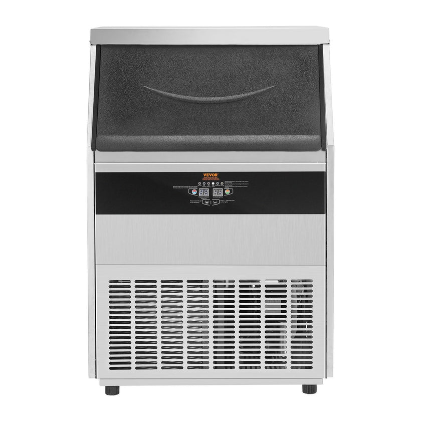 VEVOR Commercial Ice Maker, 450lbs/24H, Ice Maker Machine, 160 Ice Cubes in 12-15 Minutes, Freestanding Cabinet Ice Maker with 130lbs Storage Capacity LED Digital Display, for Bar Home Office Restaura