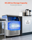 VEVOR Commercial Ice Maker Freestanding Cabinet Machine 160lbs/24H 80 Ice Cubes