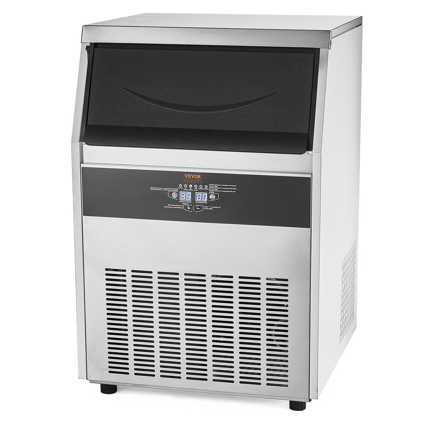 VEVOR Commercial Ice Maker Freestanding Cabinet Machine 160lbs/24H 80 Ice Cubes