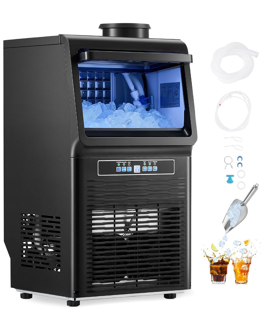 VEVOR Commercial Ice Maker Freestanding Cabinet Machine 70lbs/24H 36 Ice Cubes