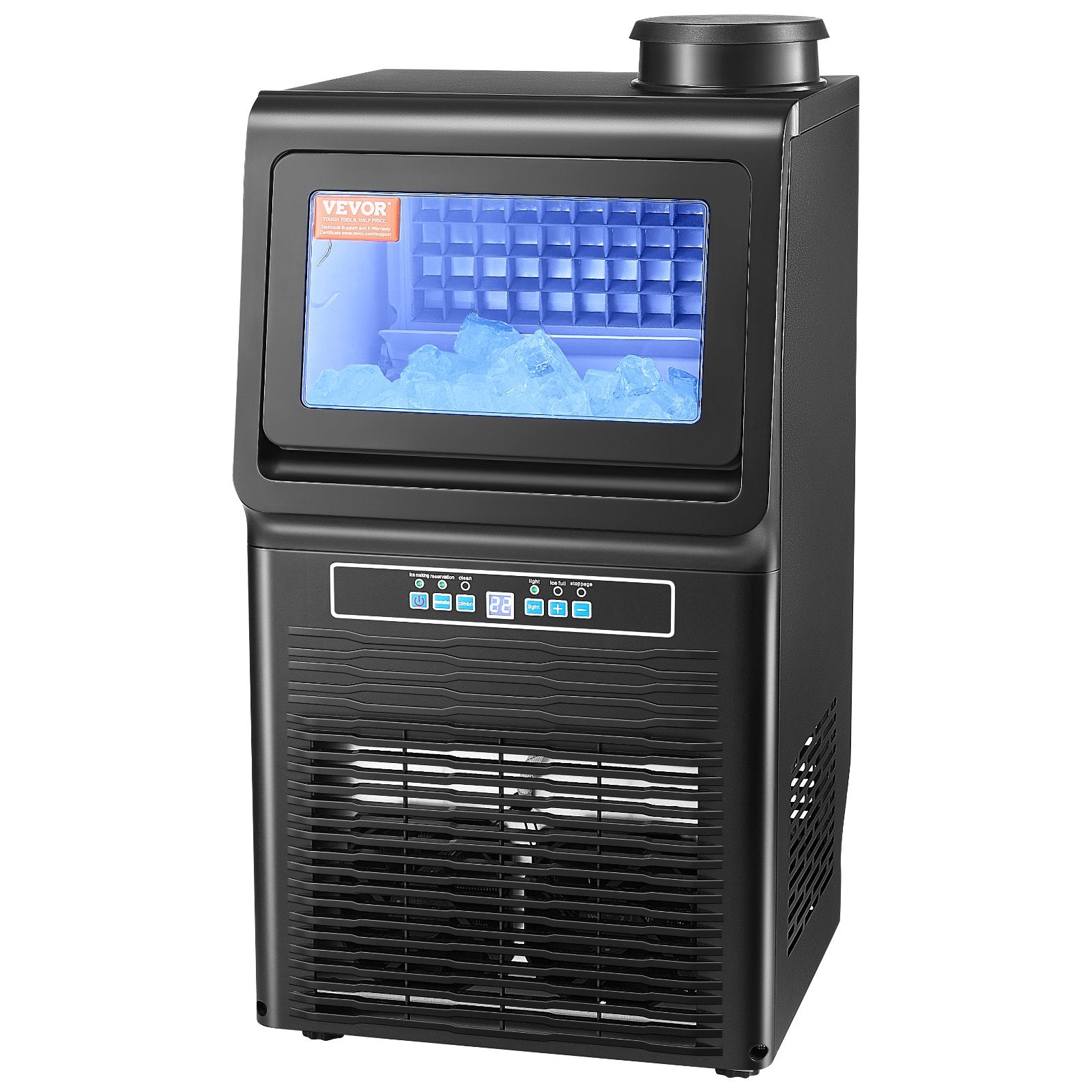 VEVOR Commercial Ice Maker Freestanding Cabinet Machine 70lbs/24H 36 Ice Cubes
