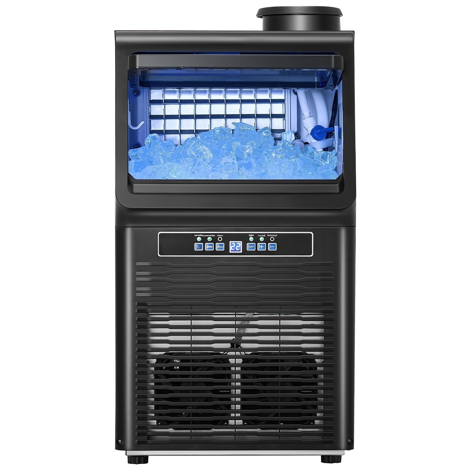 VEVOR Commercial Ice Maker Freestanding Cabinet Machine 70lbs/24H 36 Ice Cubes