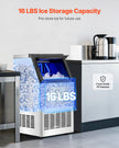 VEVOR Commercial Ice Maker Freestanding Cabinet Machine 100lbs/24H 36 Ice Cubes