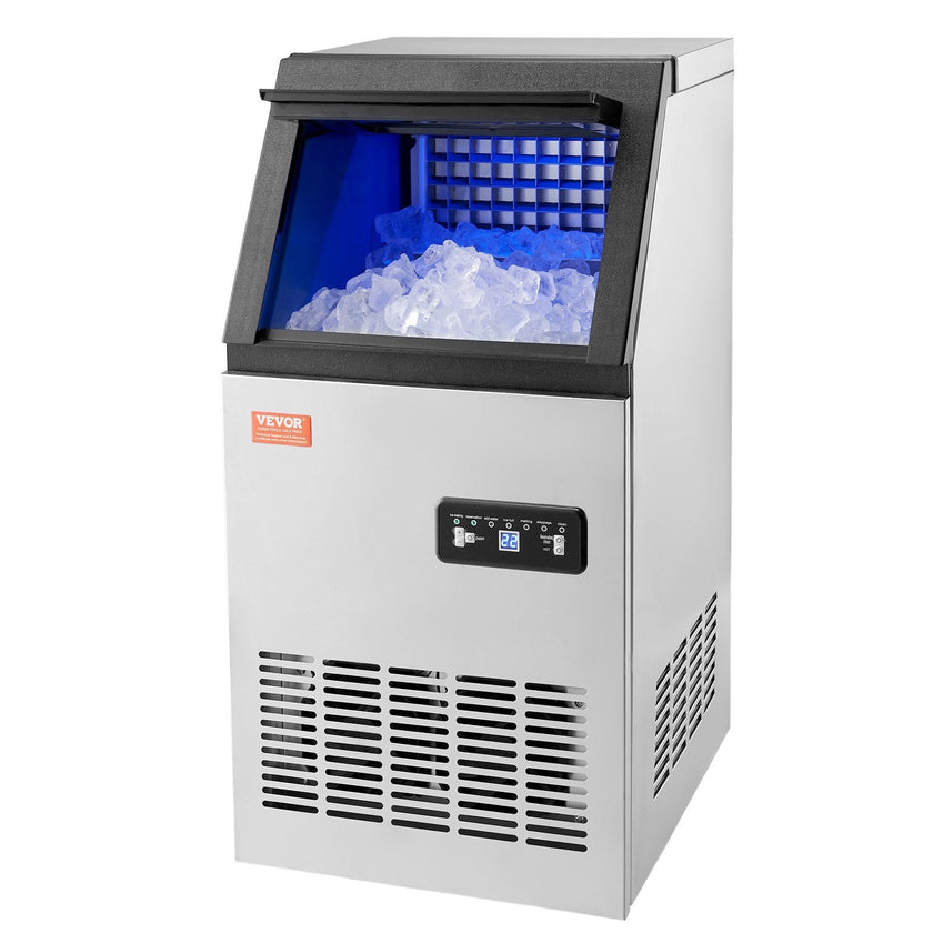 VEVOR Commercial Ice Maker Freestanding Cabinet Machine 100lbs/24H 36 Ice Cubes