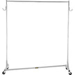 VEVOR Z Rack, Industrial Grade Z Base Garment Rack, Height Adjustable Rolling Z Garment Rack, Sturdy Steel Z Base Clothing Rack w/ Lockable Casters for Home Garment Store Display Commercial Use Silver
