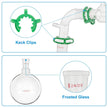 VEVOR Glass Organic Chemistry Kit 13pcs Distillation Kit 24/40 Joints Distillation Apparatus Borosilicate Glass Lab Glassware Kit w/ 1000ml Round Bottom Flask for Distillations Separation Purification