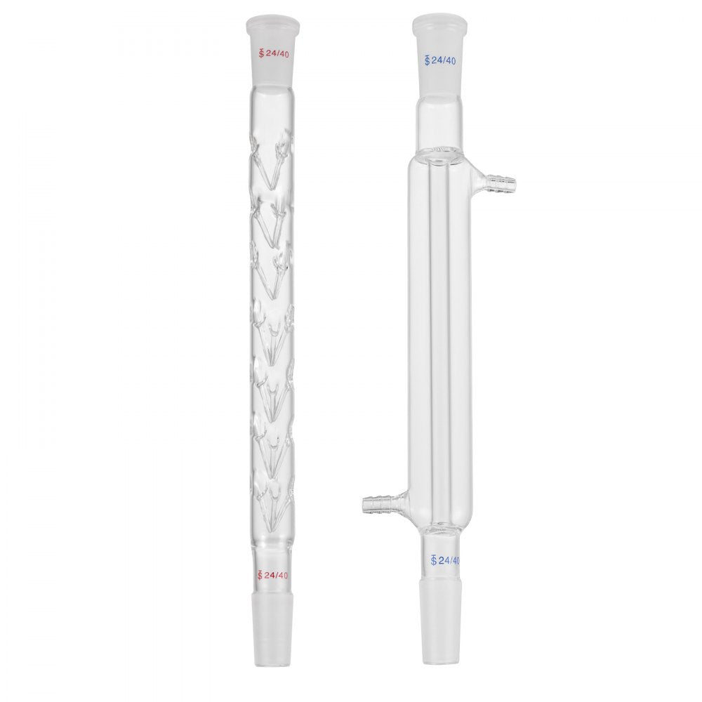 VEVOR New Laboratory Glassware 24/40 Chemistry Glassware 29PCS Chemistry Lab Glassware Kit 250 1000ml for Distillations Separation Purification Synthesis