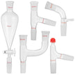 VEVOR New Laboratory Glassware 24/40 Chemistry Glassware 29PCS Chemistry Lab Glassware Kit 250 1000ml for Distillations Separation Purification Synthesis