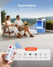 VEVOR Evaporative Air Cooler 3100 CFM 9 Gal Water Tank Portable Swamp Cooler
