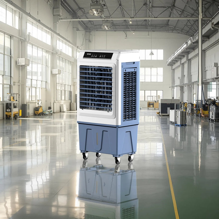 VEVOR Evaporative Air Cooler 3100 CFM 9 Gal Water Tank Portable Swamp Cooler