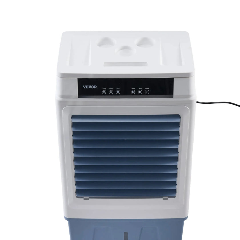 VEVOR Evaporative Air Cooler 3100 CFM 9 Gal Water Tank Portable Swamp Cooler