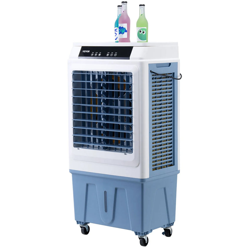 VEVOR Evaporative Air Cooler 3100 CFM 9 Gal Water Tank Portable Swamp Cooler