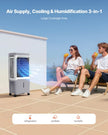 VEVOR Evaporative Air Cooler 1800 CFM 6.8 Gal Water Tank Portable Swamp Cooler