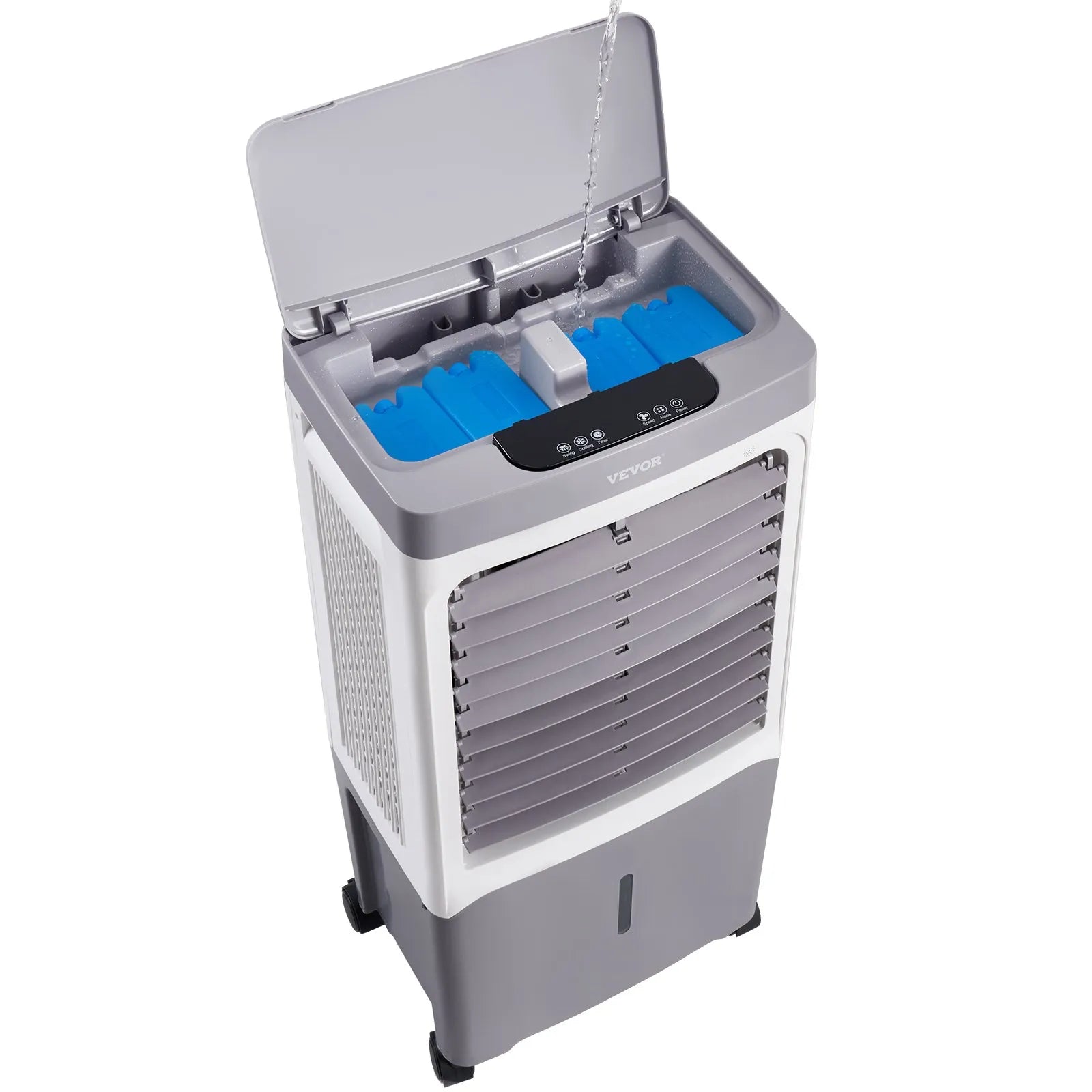 VEVOR Evaporative Air Cooler 1800 CFM 6.8 Gal Water Tank Portable Swamp Cooler