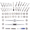 VEVOR Tap and Die Set, 60 PC Tap Set Metric and SAE with Storage Case, Carbon Steel Internal and External Tap and Die Set Metric and Standard, Used for Create New Threads or Repair Damaged Threads