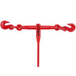 VEVOR Chain Binder 3/8in-1/2in, Ratchet Load Binder 9215lbs Capacity, Ratchet Lever Binder w/ G70 Hooks, Adjustable Length, Ratchet Chain Binder for Tie Down, Hauling, Towing, 2 Packs in Red
