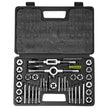 VEVOR Tap and Die Set, 40-Piece Include Metric Size M3 to M12, Bearing Steel Taps and Dies, Essential Threading Tool for Cutting External Internal Threads, with Complete Accessories and Storage Case