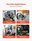 VEVOR 10 in 4-Jaw Self-Centering Lathe Chuck for Lathe Drilling Milling Machine