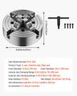 VEVOR 10 in 4-Jaw Self-Centering Lathe Chuck for Lathe Drilling Milling Machine