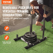 VEVOR Weight Training Sled, Pull Push Power Sled, Fitness Strength Resistance Training, Steel Workout Equipment for Athletic Exercise & Speed Improvement, Suitable for 2