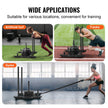 VEVOR Weight Training Sled, Pull Push Power Sled, Fitness Strength Resistance Training, Steel Workout Equipment for Athletic Exercise & Speed Improvement, Suitable for 2
