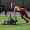 VEVOR Weight Training Sled, Pull Push Power Sled, Fitness Strength Resistance Training, Steel Workout Equipment for Athletic Exercise & Speed Improvement, Suitable for 2