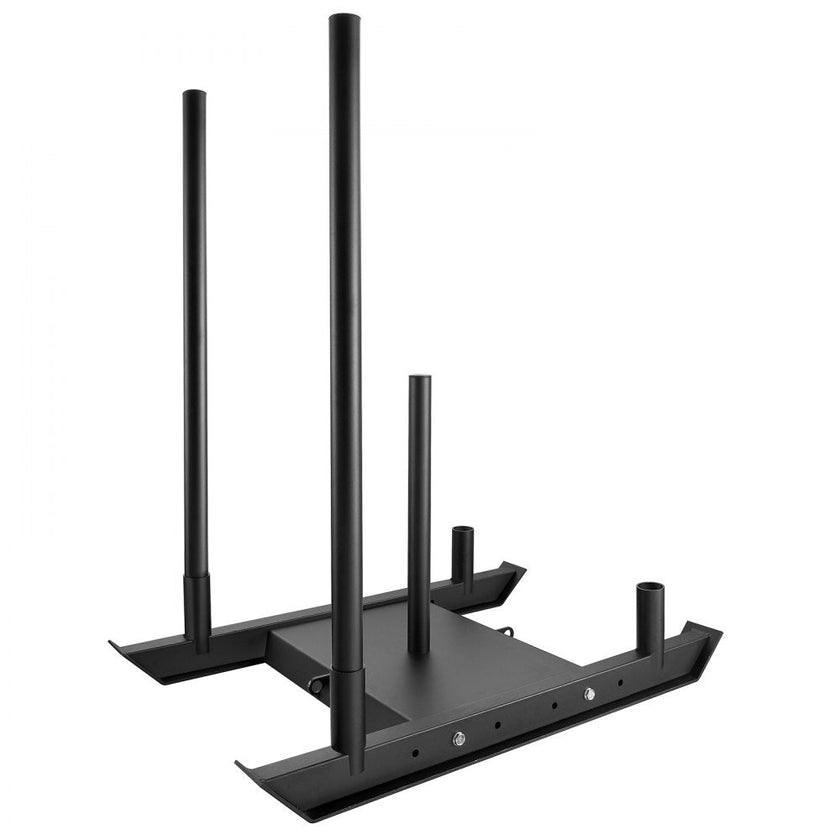 VEVOR Weight Training Sled, Pull Push Power Sled, Fitness Strength Resistance Training, Steel Workout Equipment for Athletic Exercise & Speed Improvement, Suitable for 2