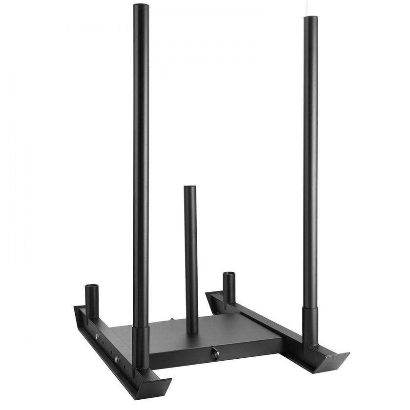 VEVOR Weight Training Sled, Pull Push Power Sled, Fitness Strength Resistance Training, Steel Workout Equipment for Athletic Exercise & Speed Improvement, Suitable for 2