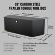 VEVOR Trailer Tongue Box, Carbon Steel Tongue Box Tool Chest, Heavy Duty Trailer Box Storage with Lock and Keys, Utility Trailer Tongue Tool Box for Pickup Truck Bed, RV Trailer, 36